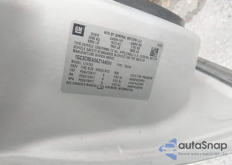 2010 Chevrolet Silverado 1500 Ls from USA, damaged, VIN 1GCSCREA0AZ144604